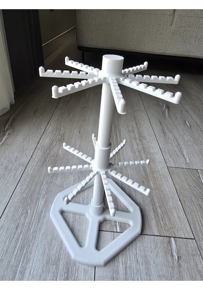 3d Anahtarlık Standı 2 Katlı Dönen-takı Organizer