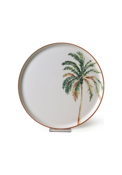 Keramika Bronze Palmiye Nordic Servis Tabağı 28 Cm 6 Adet 22903 Çok Renkli