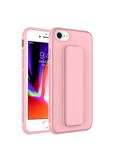 Apple Uyumlu iPhone Se 2020 Kılıf Zore Qstand Kapak Pembe