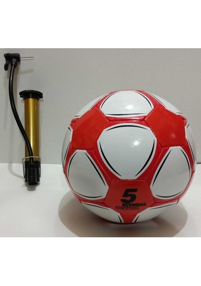 Janva Futbol Topu ve Şişirme Pompası Beyaz