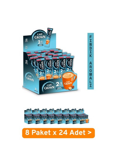 8 Kutu 2'si 1 Arada Fındıklı Kahve 11g X 24 Adet 192 Adet Diğer
