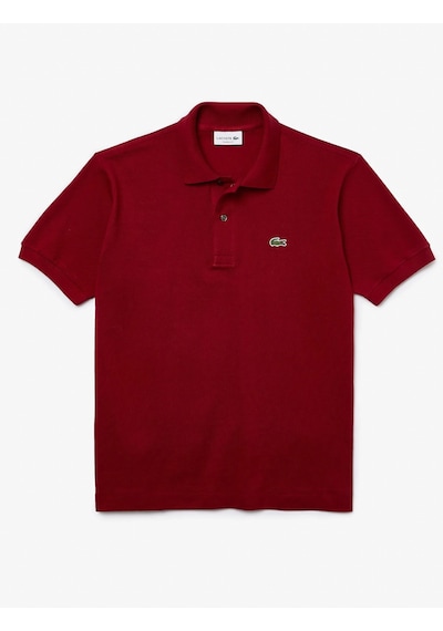 Lacoste Erkek Klasik Pike Kumaş Polo T-shirt Bordo