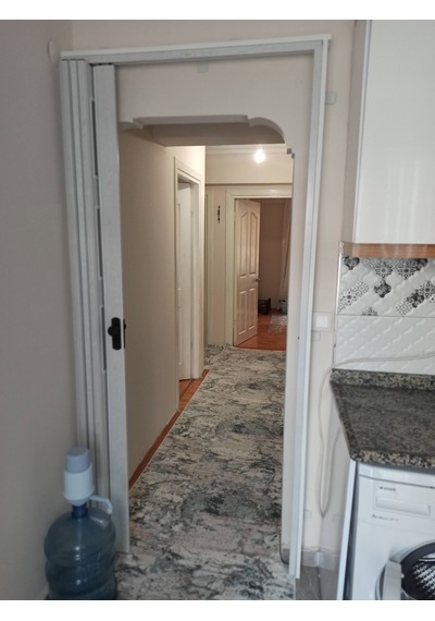 Sarpaş Katlanır Akordiyon Pvc Kapı-Camlı-Karaağaç 12 Mm