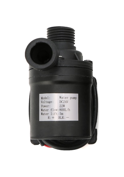 24 Volt Dalgıç Tip Mini Su Pompası Saat/800 L 8 x 5 x 6.5 Cm
