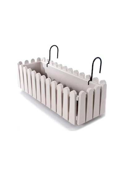 Omnipazar So-Ib02 Beyaz Askılı Balkon Saksı Takım 9 Lt No 2 00649