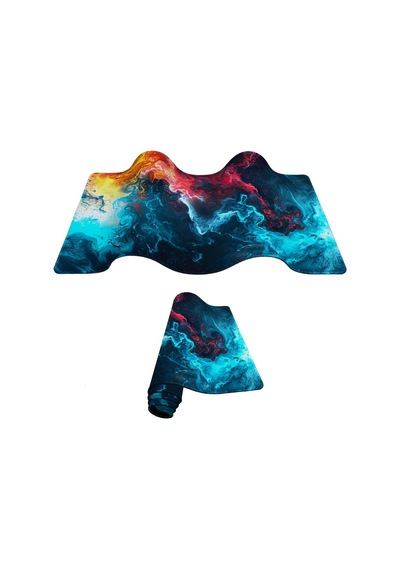 Gaming Mouse Pad 90x40 Mouse Pad Xxl Büyük Oyuncu Ofis Mause Pad Mousepad Colourful Wave, 90x40 Cm