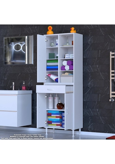 Eliusta Funci Beyaz Renk G:65 Cm Banyo Dolabı 3 Kapaklı 7 Raflı Dolap 65x173x32,5 Cm Boyutlarında Dolap Beyaz Eliusta Funci Beyaz Renk G:65 Cm Banyo Dolabı 3 Kapaklı 7 Raflı Dolap 65x173x32,5 Cm Boyutlarında Dolap Beyaz