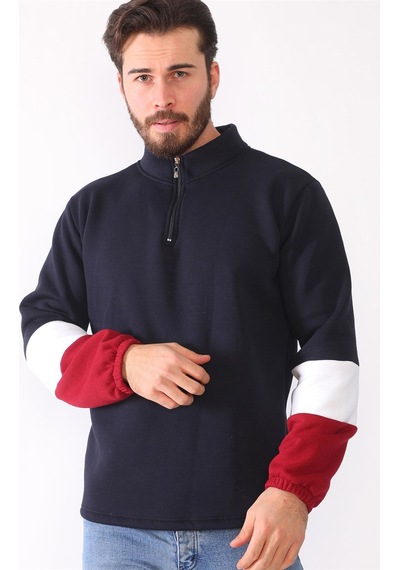 1041 Dewberry Erkek Sweatshırt-lacivert Lacivert