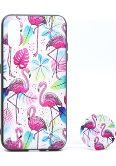 Nettech Samsung Galaxy A01 Uyumlu Desenli Popsocket Seri Arka