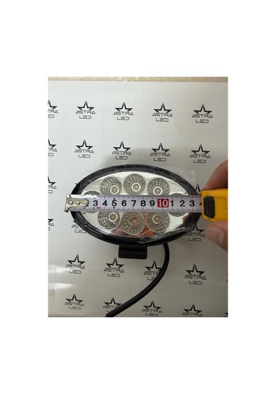 Off Road Çalışma Lamba 10-30v 8 Led 24w Oval Siyah Tır Kamyon İş Makinesi Aydınlatma