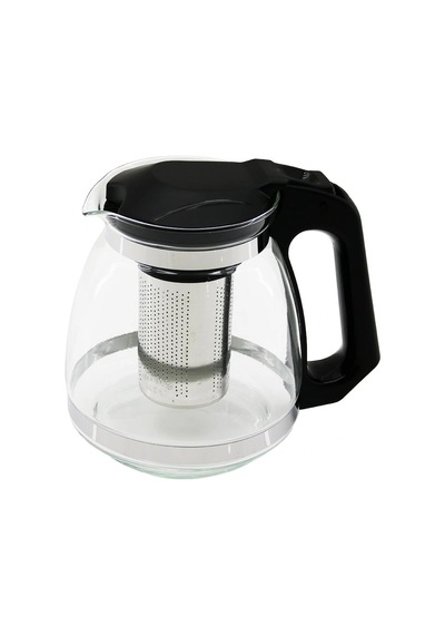 Çelik Süzgeçli Cam Demlik 1500ml Çok Renkli