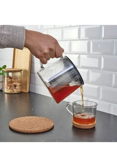 Sumuhome Rıklıg Pratik Cam Demlik 1.5 Lt Siyah - Şeffaf
