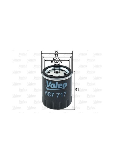 Valeo  587717 Yakıt Filtresi Mercedes Om615 Om616 Om617 W123 S123 C123 W460 A0010920401
