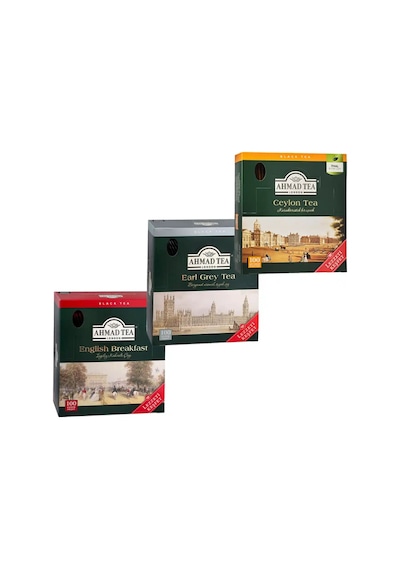 Ahmad Tea Avantaj Paketi 3 Lü Earl Grey + English Breakfast + Ceylon 100 Lü Poşet Çay