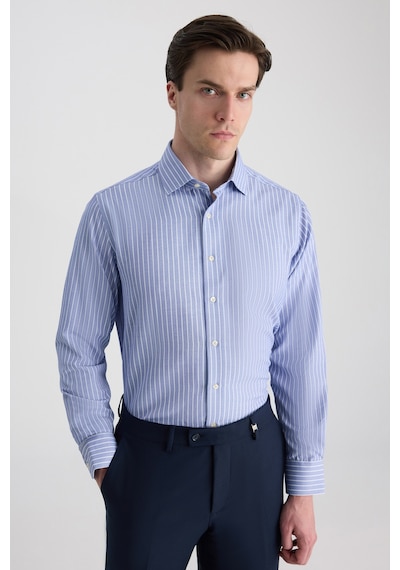 D'S Damat Ds Damat Regular Fit Lacivert Çizgili Gömlek 5hf02ıg25100m Çok Renkli