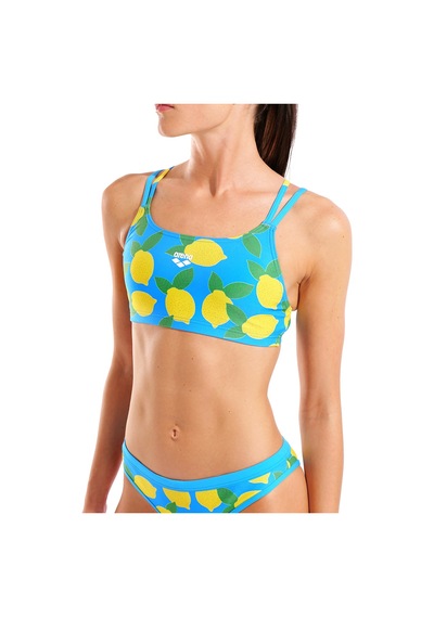 Arena Lemons Bandeau Kadın Turkuaz Yüzücü Bikini 010705858 Mavi