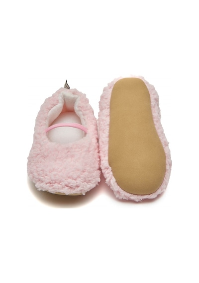 First Step Suni Yünlü Peluş Pembe Anne Terlik ve Bebek Panduf (Terlik ve Panduf Ayrı Satılmaktadır) Pembe