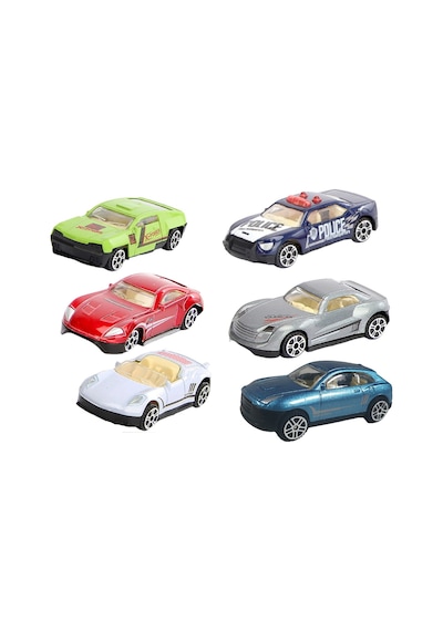 M Toys Metal Oyuncak Araba 2929-11810 - 6 Adet Tarı