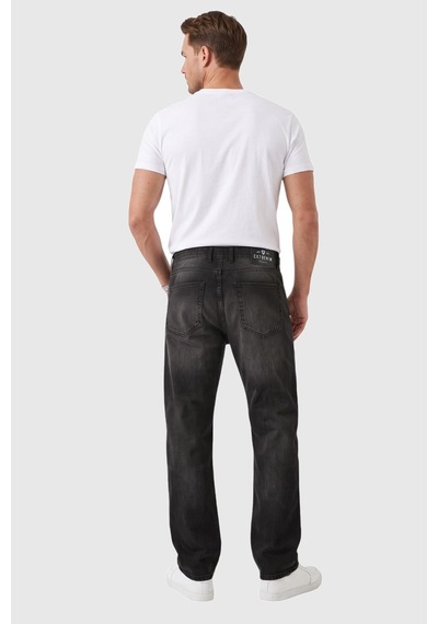Rizzup Erkek Baggy Fit Likralı Siyah Kot Pantolon Bol Kesim Geniş Paça Taşlanmış Jean 2600058 Rizzup Erkek Baggy Fit Likralı Siyah Kot Pantolon Bol Kesim Geniş Paça Taşlanmış Jean 2600058