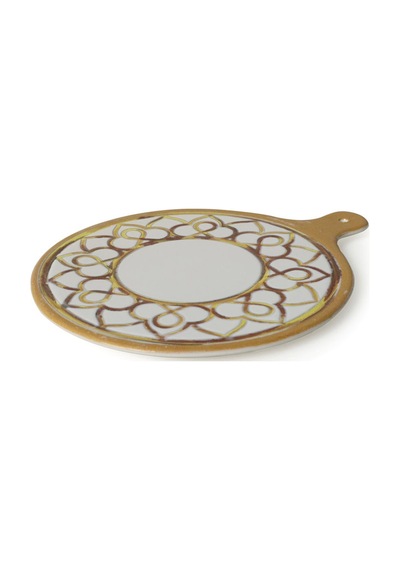 Keramika Worn Gold Peynir Sunum Tabağı 26 Cm 22968 Çok Renkli