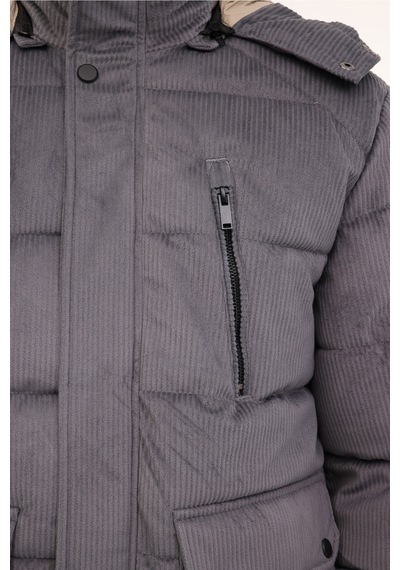 Lumberjack Ml 2 Jjxcfaw23-h2349 4pr Antrasit Erkek Kısa Kaban Gri