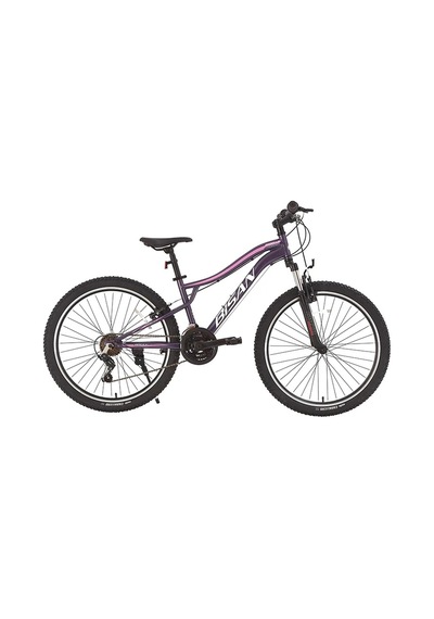 Bisan Gazelle Kadın Dağ Bisikleti 37cm V 27.5 Jant 21 Vites Metalik Mor Açık Pembe Çok Renkli
