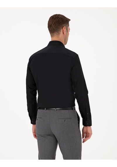 Pierre Cardin Erkek Siyah Gömlek Basic 50315407-vr046 Siyah