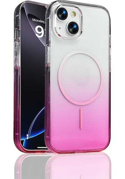 Apple Uyumlu iPhone 13 Kılıf M-safe Şarj Özellikli Zore Septik Silikon Kapak Mor