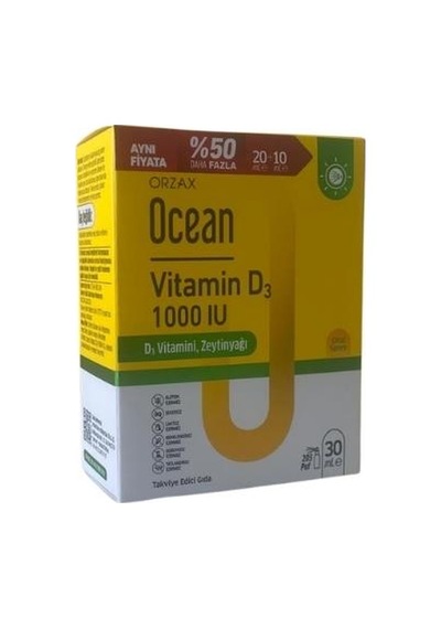 Ocean Vitamin D3 1000 Iu 30 Ml Sprey