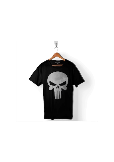 The Crazy Punisher Cezalandırıcı Frank Castle Baskılı Tişört Unisex T-shirt 001