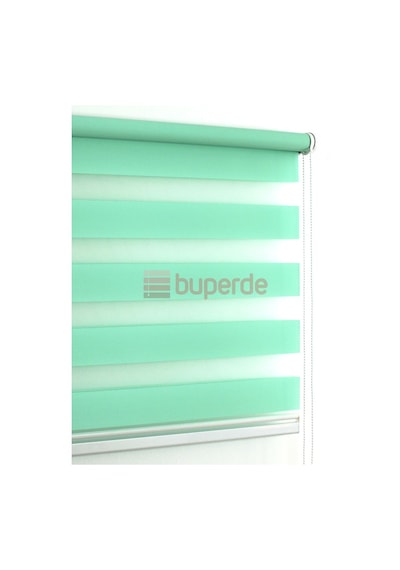 Buperde Su Yeşili Eko Zebra Stor Perde