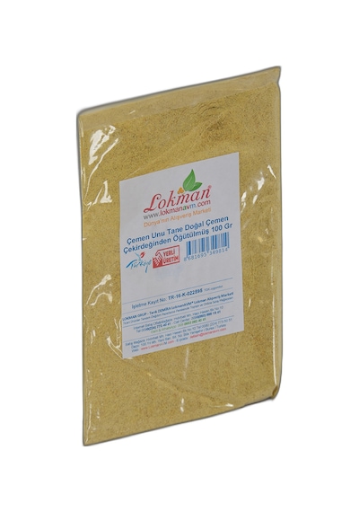 Lokman Avm Çemen Unu Tane Doğal Çemen Çekirdeğinden Öğütülmüş 100 Gr Paket