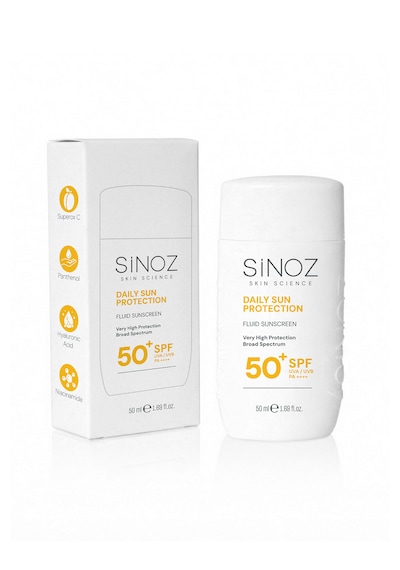 Sinoz Günlük Kullanım için Yüz Güneş Kremi SPF50+ 50 ML
