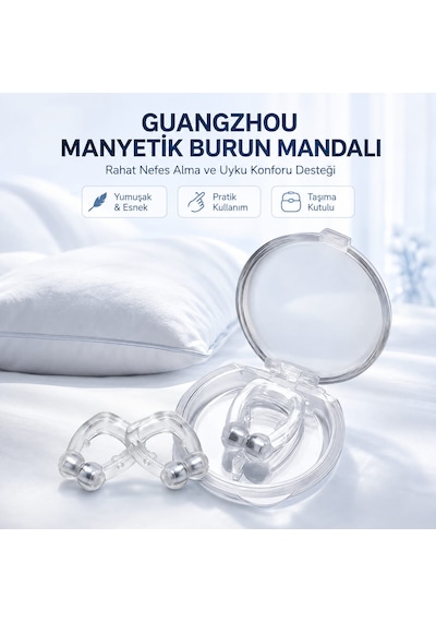 Guangzhou Manyetik Horlama Azaltmaya Yardımcı Burun Mandalı