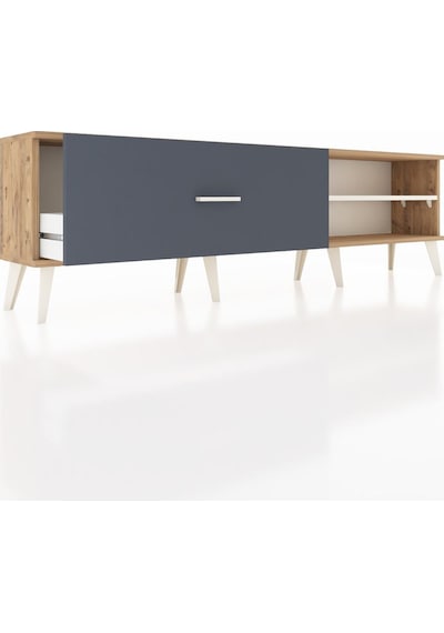 Arges Tv Ünitesi Tek Raflı Tek Çekmeceli 176x30x51 Çam-aytaşı/antrasit Aytası/antrasıt Arges Tv Ünitesi Tek Raflı Tek Çekmeceli 176x30x51 Çam-aytaşı/antrasit Aytası/antrasıt