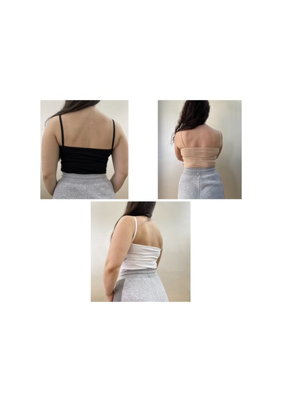 Pamuklu Likralı Askılı Body Atlet 3 Adet