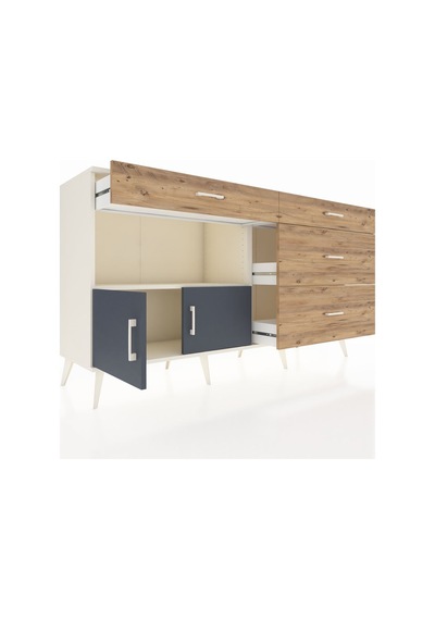 Hyperion Konsol Tek Raflı 4 Çekmeceli 2 Kapaklı 176x44x99 Aytaşı- Aytaşı-antrasit/çam Hyperion Konsol Tek Raflı 4 Çekmeceli 2 Kapaklı 176x44x99 Aytaşı- Aytaşı-antrasit/çam
