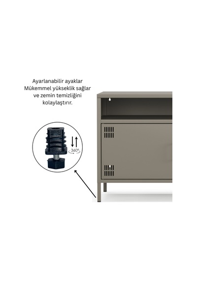 Pera Tv Ünitesi, Tv Dolabı,2 Kapaklı, Açık Raflı 100,50 X 40 X 64,50 Cm Ral 7039 Acıbadem Antrasit Pera Tv Ünitesi, Tv Dolabı,2 Kapaklı, Açık Raflı 100,50 X 40 X 64,50 Cm Ral 7039 Acıbadem Antrasit