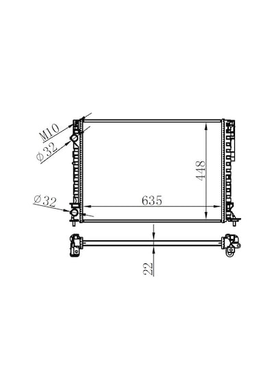 Orıs Radyatör Brazing Lgn 97-01 -espace Iıı 99-02 1.6-1.8-2.0-1.9d Klimasız Mek 635x438x22 Orıs Brn044022 7701045345 7701045410 7701049754