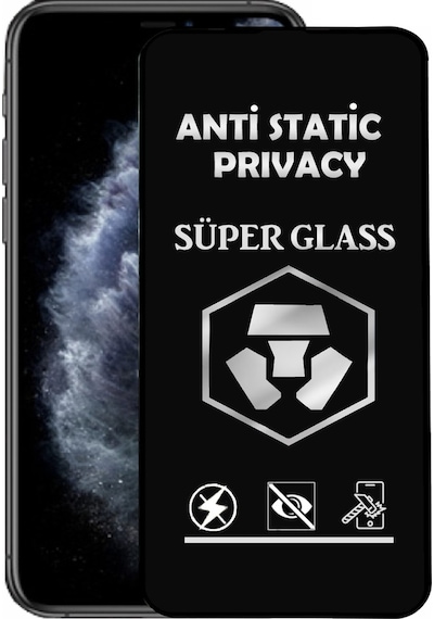 Apple Uyumlu   iPhone 11 Pro Tam Kaplayan Anti Statik Hayalet Süper Temperli Cam Ekran Koruyucu