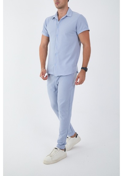 Mcz Mavi Renk Slim Fit Erkek Pantolon - Gömlek Alt Üst Takım
