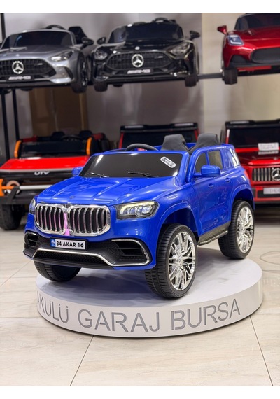 Bmw Akülü Araba 0-6 Yaş Özel Plaka Hediye Lacivert