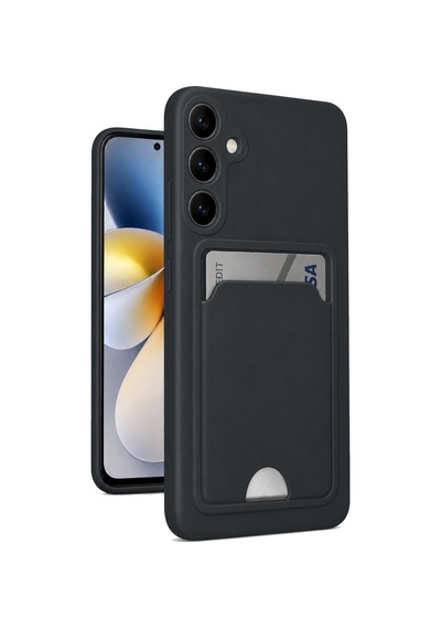 Samsung Uyumlu Galaxy S24 Kelvin Kartvizitli Silikon - Siyah Çok Renkli
