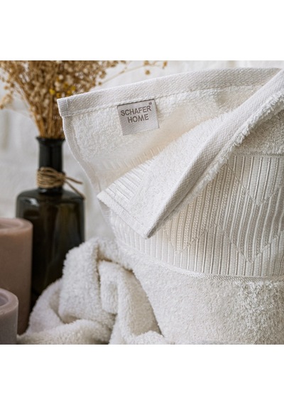 Schafer Home Sally Jakarlı Banyo Seti 6 Parça-gri/beyaz Gri - Beyaz