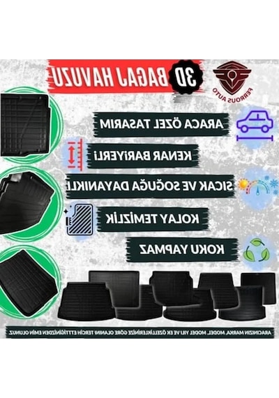 Rampalı 3d Bagaj Havuzu Ve 4d Paspas Seti, 2010-2015 Açık Bej