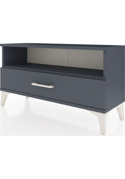 Arges Şifonyer Tek Raflı Tek Çekmeceli 88x30x48 Antrasit-antr... Antrasit