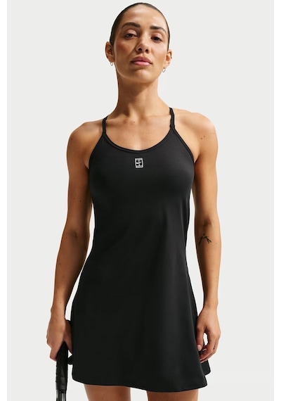 Nike Tennis Court Dri-fit Slim Fit Advantge Tennis Dress Tenis Elbisesi Siyah