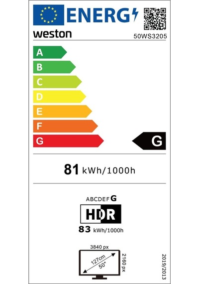Weston 50WS3205 50" 4K Ultra HD LED TV