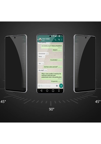 Ally Sm Galaxy A71 3d Full Privacy Gizlilik Tempered Cam Ekran Koruyucu- 5775