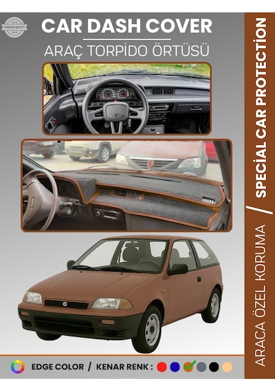 Suzukı Swift 1988-1994 Torpido Örtüsü Panel Torpido Koruma Tam Uyum Uv Koruma Hızlı Montaj - 326 Stiloto